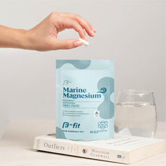 B-FIT B Marine Magnesium 3-month-supply signaling long-term availability.