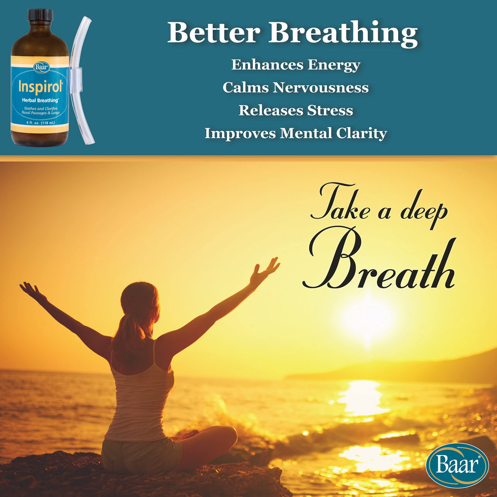 Baar Inspirol Herbal Breathing front view of bottle