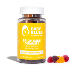 Baby Blues Brightside bottle pour enables a simple two-gummy daily routine for postnatal moms.