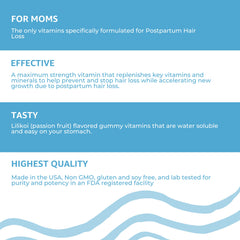 Baby Blues packaging display captures product assortment and accessibility.