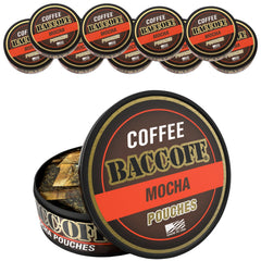 BACC OFF Mocha coffee pouch pack for quick energy on the go.