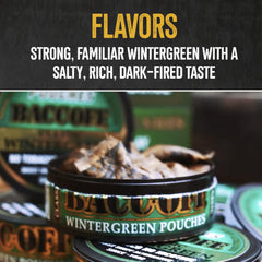 Pouches in hand illustrate portable wintergreen snuff for on-the-go moments