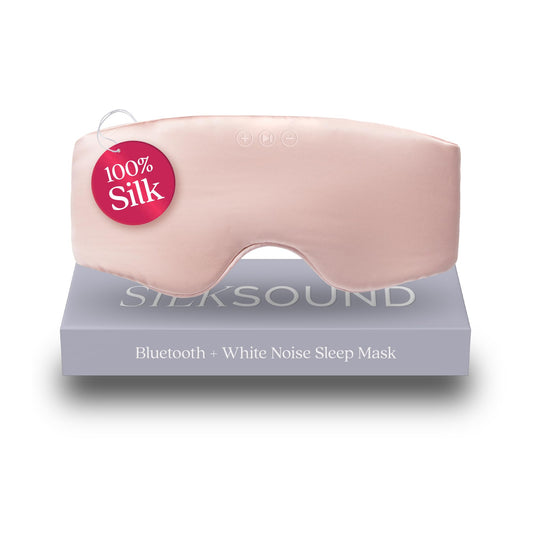 Back Bay Audio SilkSound close-up showing mulberry silk for gentle skin contact.
