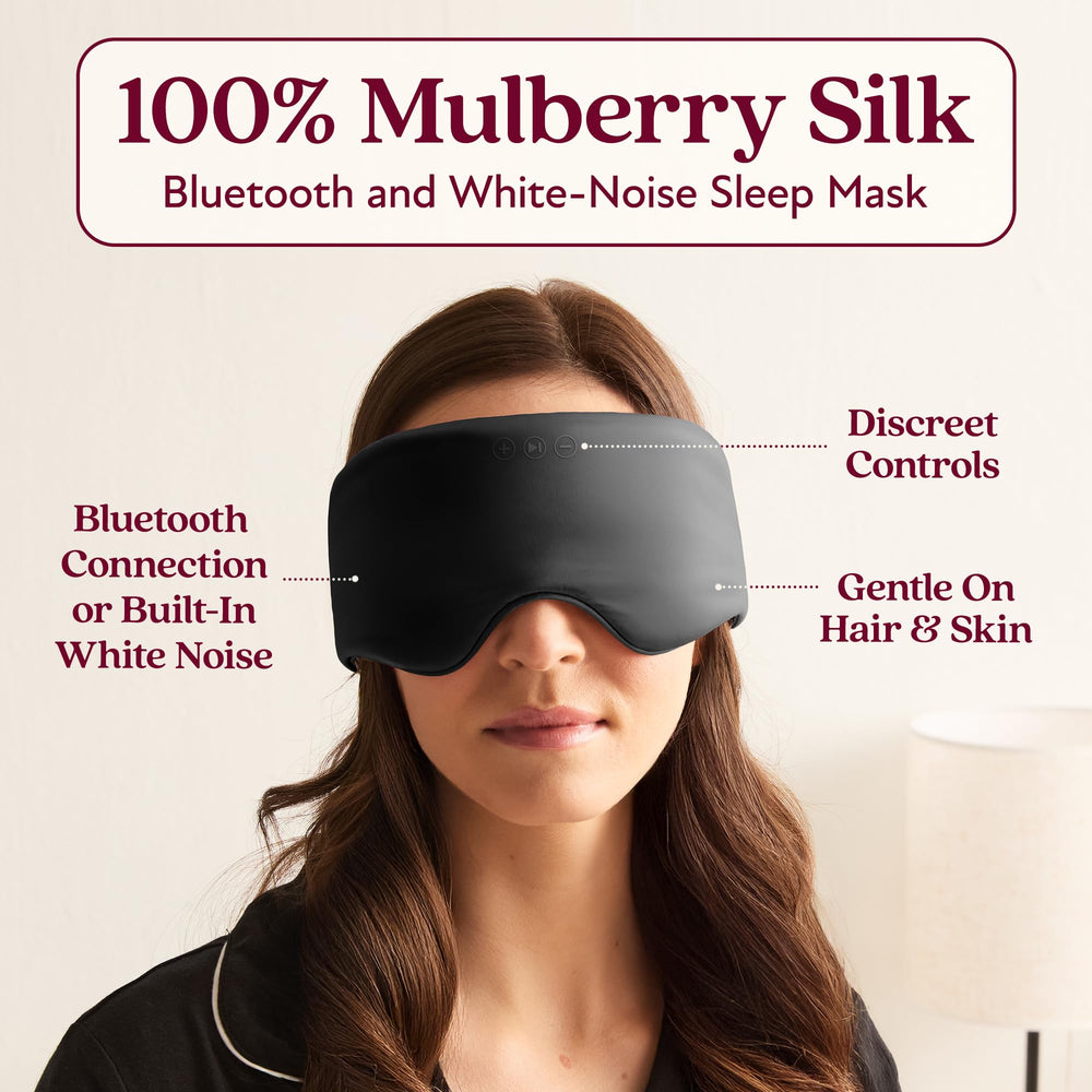 Back Bay Audio SilkSound interior shows slim speakers for comfortable sleep listening.