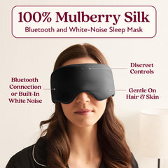 Back Bay Audio SilkSound interior shows slim speakers for comfortable sleep listening.
