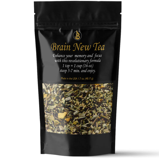 Bahlake Brain New Tea cup steeping, inviting a focused study session.
