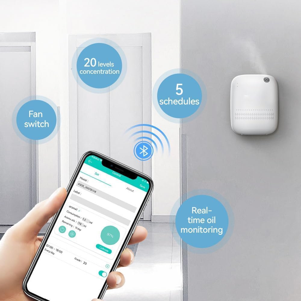 BAIESHIJI app-connected diffuser controlled via smartphone