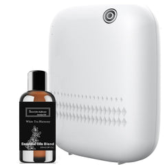 BAIESHIJI upgraded diffuser in a living room showing broad coverage