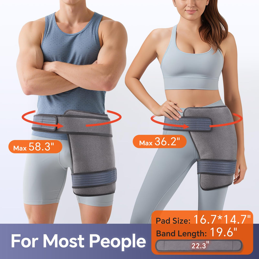 BaiseMain extension strap fits waists up to 58 inches for inclusive sizing.