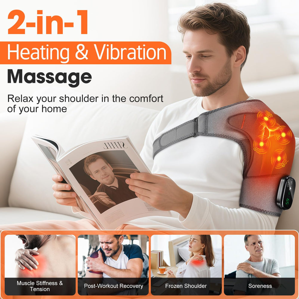 BAISEMAIN five-level heat delivers even warmth across the shoulder.