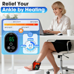 BAISEMAIN flexible ankle brace fits securely for consistent heat transfer.