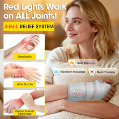 BAISEMAIN wrist massager heat and vibration with adjustable settings for targeted comfort