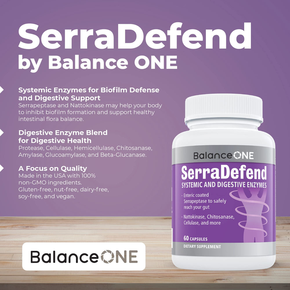 Balance ONE amber packaging background — premium supplement presentation.