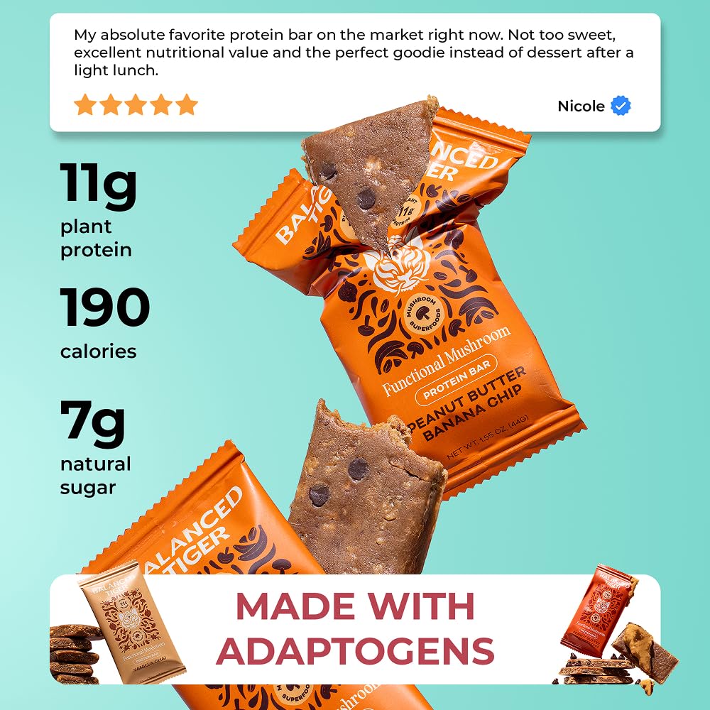 Balanced Tiger vegan gluten-free label signals clean dairy-free protein option.