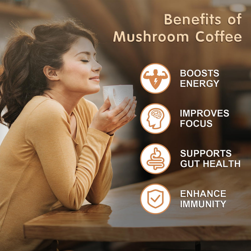 Balincer product ingredients bowl with six mushrooms for brain-friendly blend.