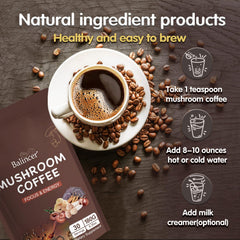 Balincer mushroom coffee sealed bag preserves freshness