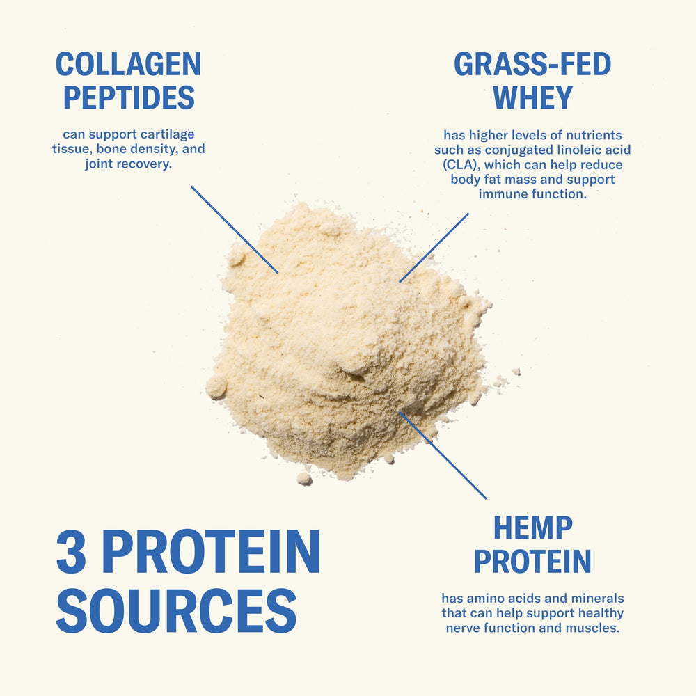 Ballerina Farm hydrolyzed collagen peptides blend with whey