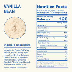Ballerina Farm vanilla bean protein shake setup in glass