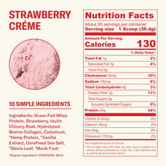 Ballerina Farm whey protein scoop ready for quick shakes