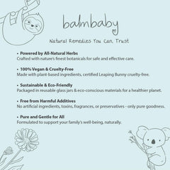 BALM! Baby 2oz bottle for portable soothing during teething.