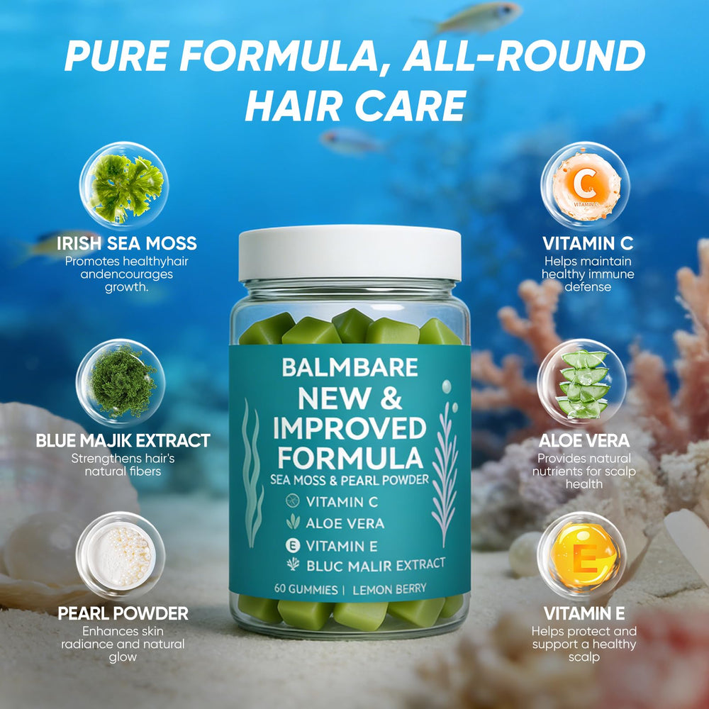 Balmbare Revive aloe vera leaves suggesting scalp hydration and comfort.
