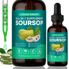 BALMBARE REVIVE Soursop Drops bottle pour showing tropical blend for daily vitality