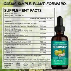 BALMBARE REVIVE Soursop Drops image suggesting energy boost and immune support