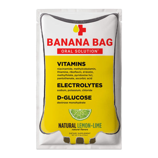 Banana Bag electrolyte packet Lemon Lime for fast on-the-go hydration