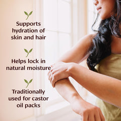Banyan Botanicals castor oil face mask application for soothing glow