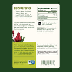 Banyan Botanicals Hibiscus Powder used in skincare for gentle hydration.