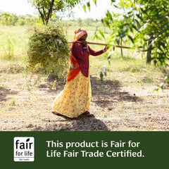 Organic ingredients label on Banyan Botanicals product emphasizing sustainability