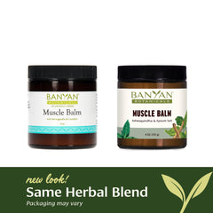 Banyan Botanicals Muscle Balm after-workout-use application on shoulder area for tired muscle care