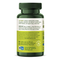 Banyan Botanicals I Sleep Soundly packaging shows organic certification for trusted quality.