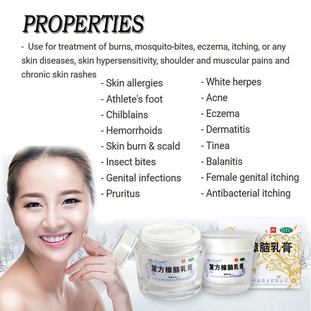 BAO FU LING Cream absorbs quickly on irritated skin areas