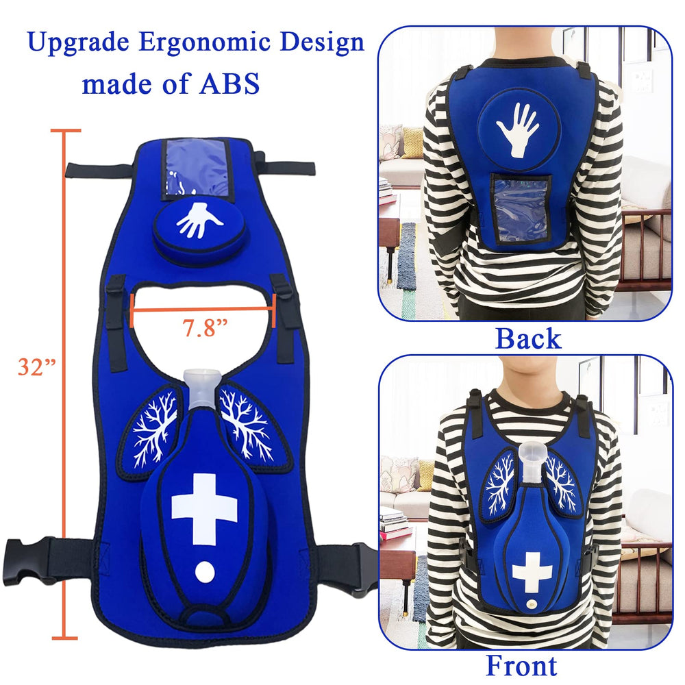 BAOZENP Heimlik trainer vest back view with compact design