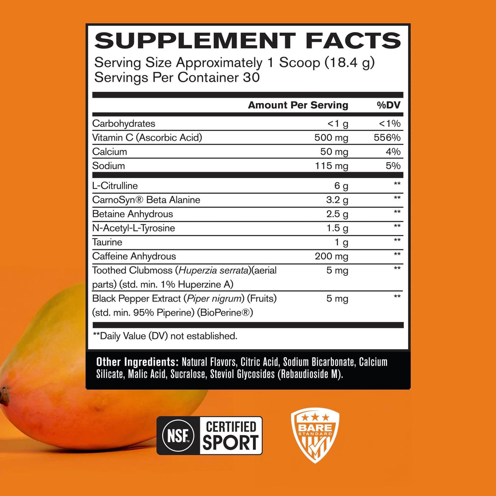 Bare Performance Nutrition BPN Flight bottle and cap close-up highlighting packaging.