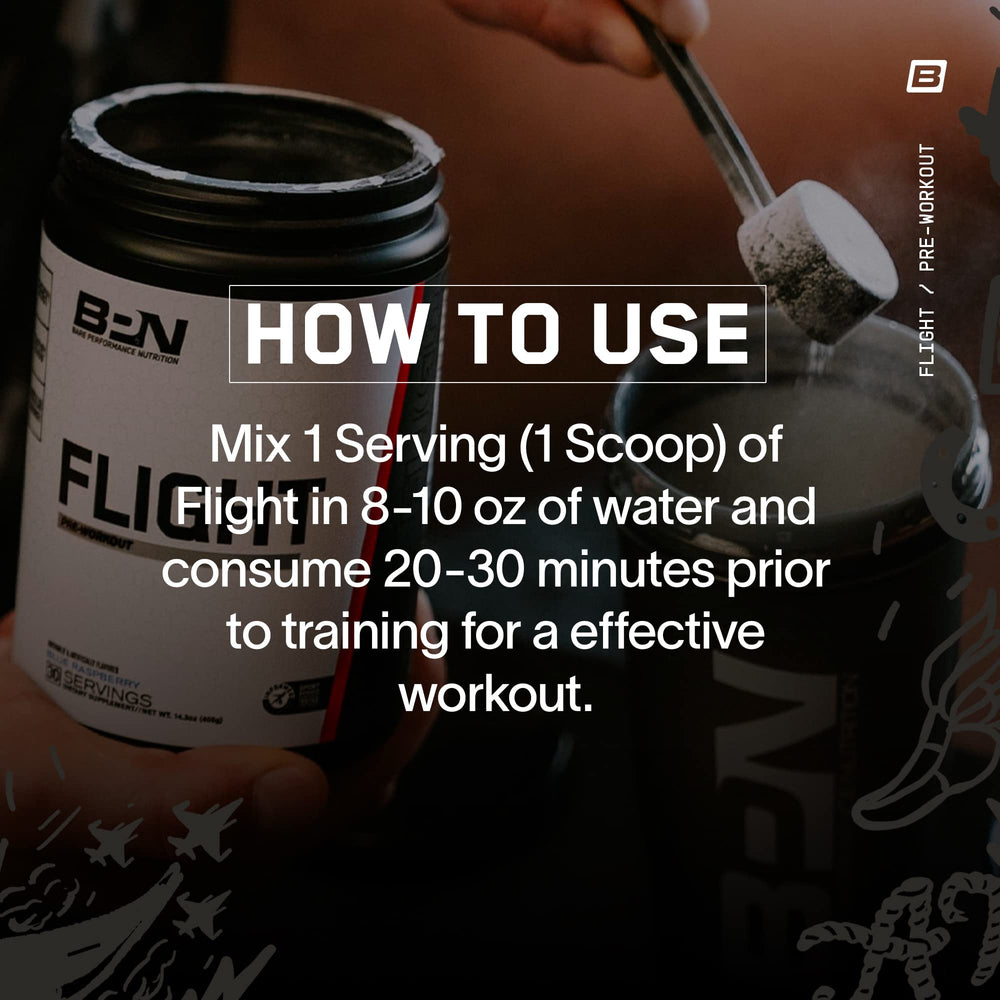 BARE PERFORMANCE NUTRITION BPN Flight pink lemonade drink ready for training.