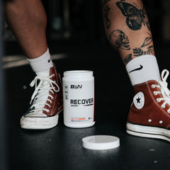 Athlete using BPN Recover post-workout for expedited recovery
