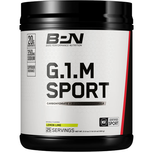 BARE PERFORMANCE NUTRITION G.1.M bottle with Lemon Lime for endurance fueling