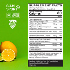 Close up of Bare Performance G1M Sport+ Lemon Lime powder texture