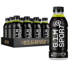 Bare Performance G.1.M Sport+ RTD bottle being poured for hydration during a run