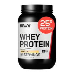 BARE PERFORMANCE NUTRITION vanilla whey-casein blend bottle pour after workout for recovery