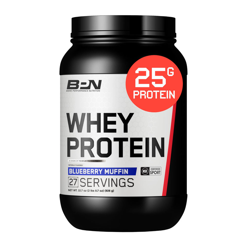Bare Performance Nutrition whey-casein bottle for post-workout recovery