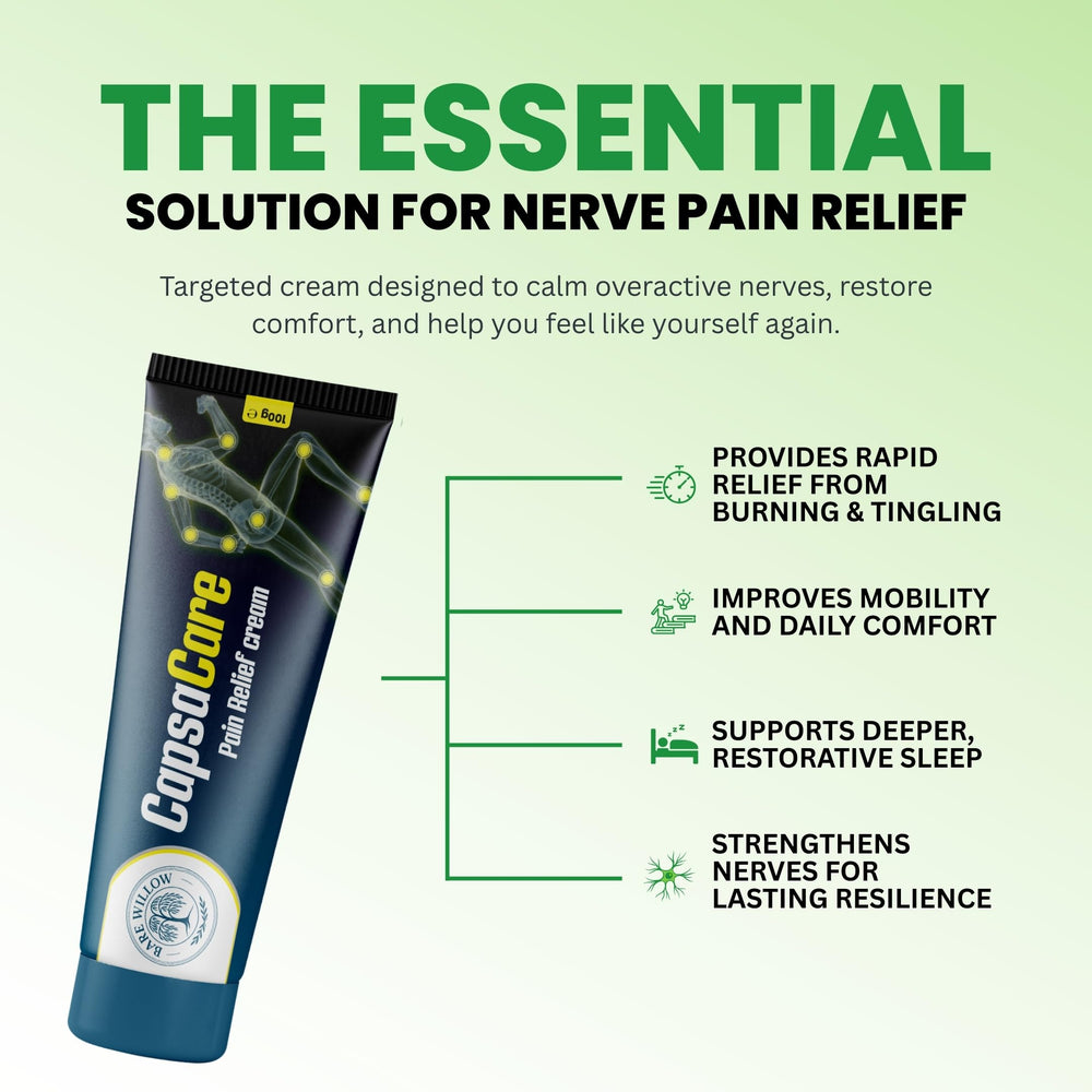 Bare Willow CapsaCare arnica blend supports daily comfort.