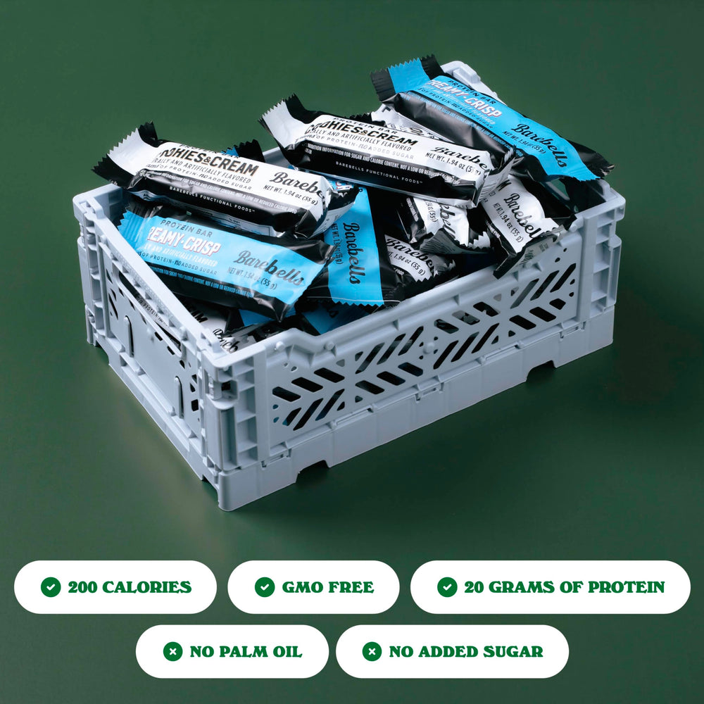 Barebells bar in hand on-the-go, ideal pre- or post-workout snack.