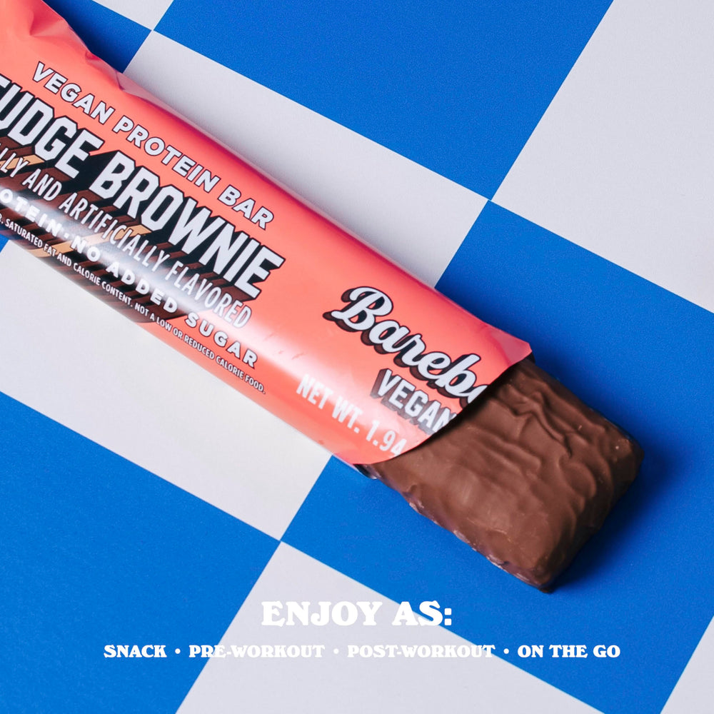 Barebells fudge brownie on-the-go pack, snackable protein option during busy days