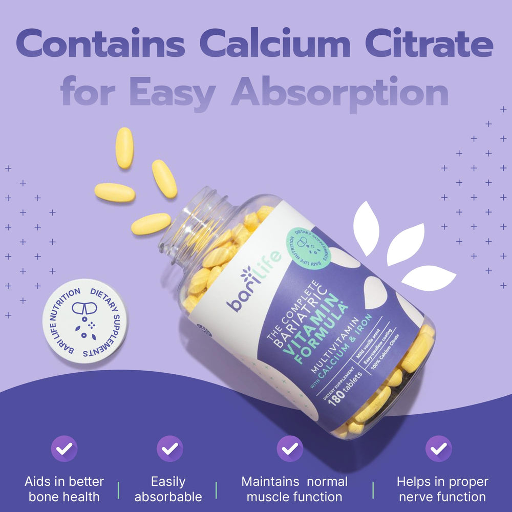 Calcium citrate absorption diagram from Bari Life