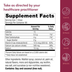 Bariatric Advantage Calcium Citrate Chewy Bites coconut flavor aroma, daily snack