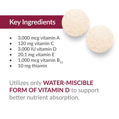 Bariatric Advantage daily nutrition illustration highlighting easy chewable schedule