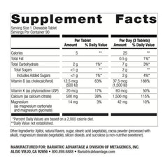 Bariatric Advantage magnesium glycinate image emphasizes nervous system wellness support.